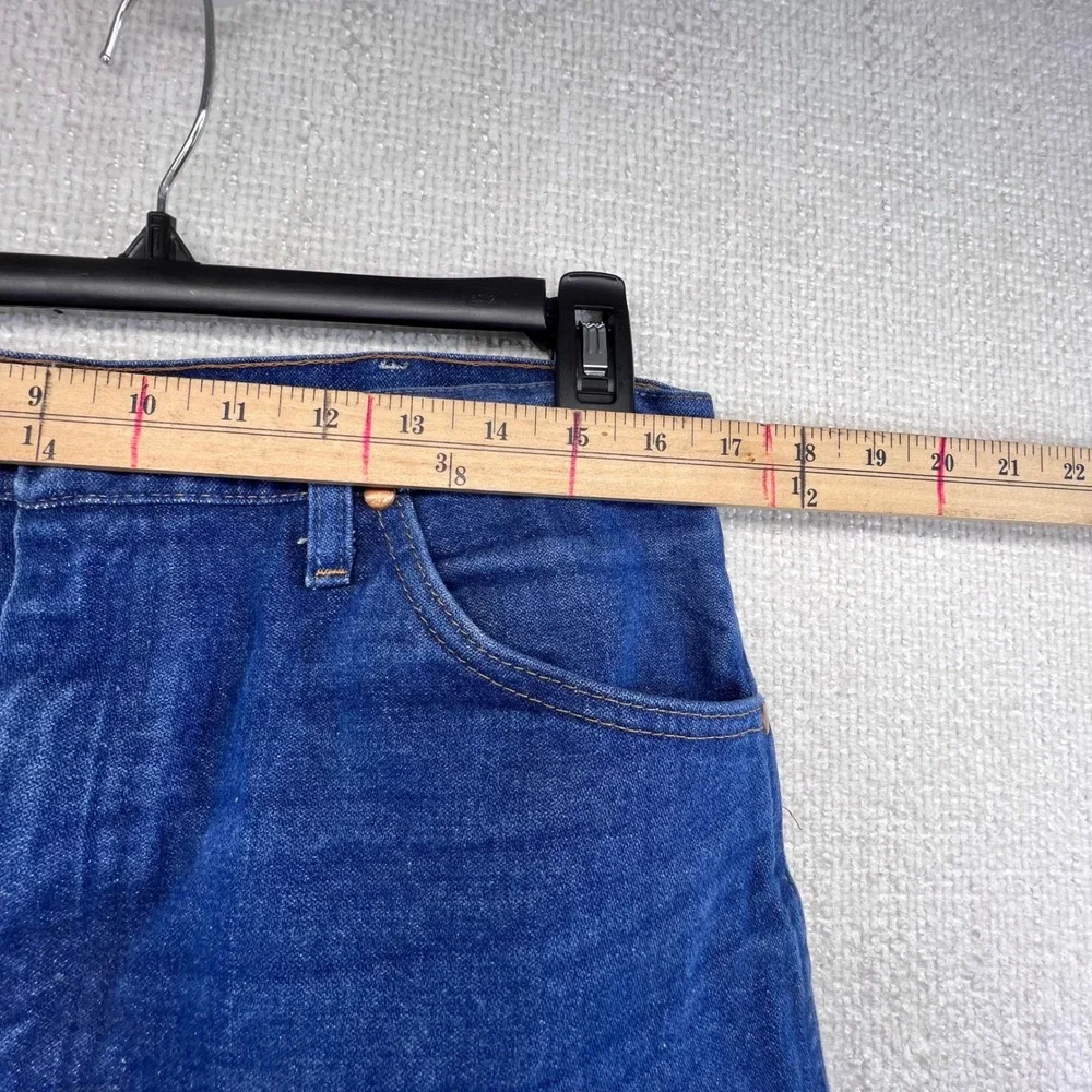 Wrangler‎ 13MWZ Cowboy Cut Jeans Men's 35x32 Blue Denim Original Fit Zipper Leg